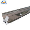 Máng đèn LED đơn T8 chóa inox 1m2