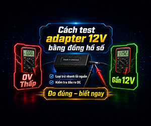 Cách test adapter 12V bằng đồng hồ số