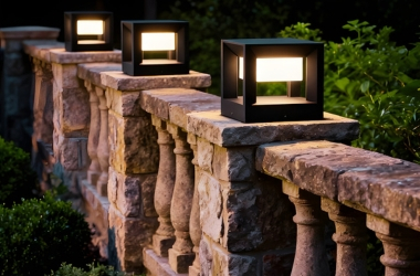 Mẫu đèn trụ cổng năng lượng mặt trời đẹp và cách chọn phù hợp