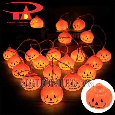 Dây đèn led bí ngô halloween