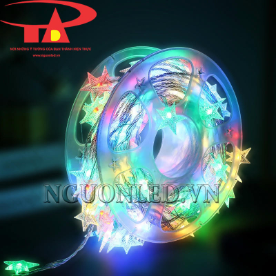 Dây đèn LED ngôi sao đủ màu 40m