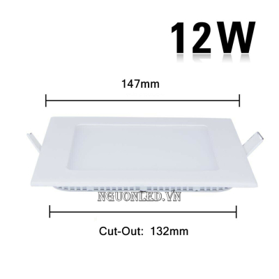 Đèn led âm trần 12W vuông