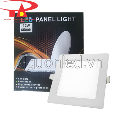 Đèn led âm trần 12W vuông màu trắng