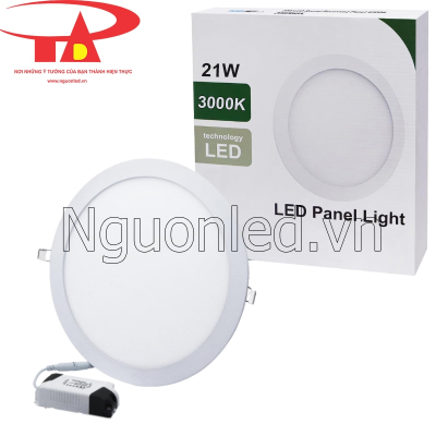 Đèn led âm trần 21W tròn màu vàng