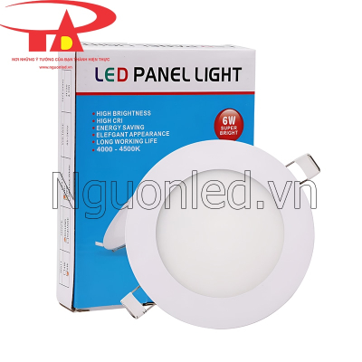 Đèn led âm trần 6W tròn màu trung tính