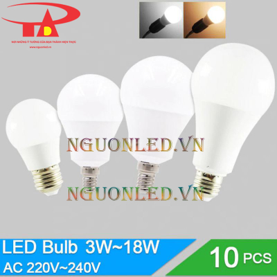 Bóng led búp tròn 9w