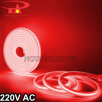 Đèn led dây COB 220V màu đỏ