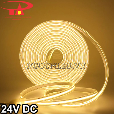 Đèn led dây COB 24V IP68 màu vàng