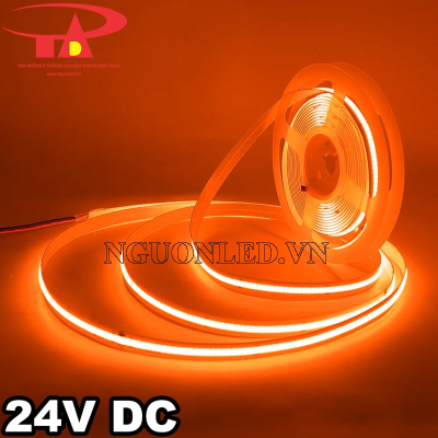 Đèn led dây COB 24V màu cam