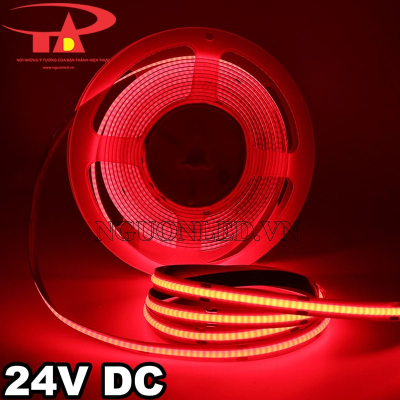 Đèn led dây COB 24V màu đỏ