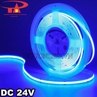 Đèn led dây COB 24V màu xanh dương