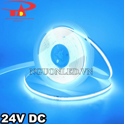 Đèn led dây COB 24V màu xanh ngọc