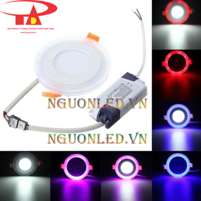 Đèn led âm trần 8 + 4w 3 chế độ