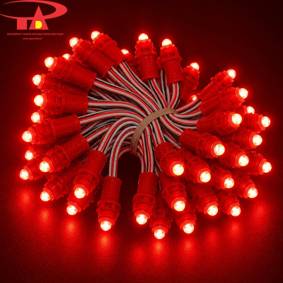 Đèn led đúc F5 12V màu đỏ