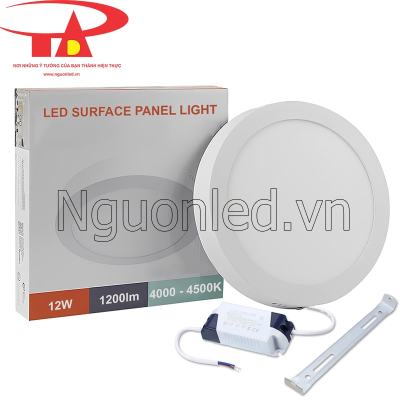 Đèn led ốp nổi 12W tròn màu trung tính