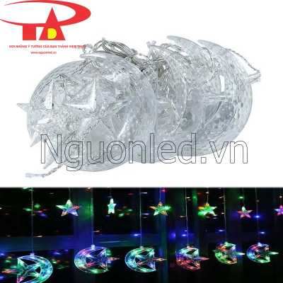 Đèn led rèm sao trăng đủ màu