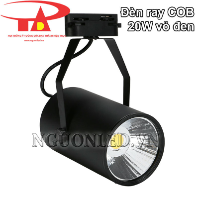 Đèn led rọi ray COB 20W vỏ đen