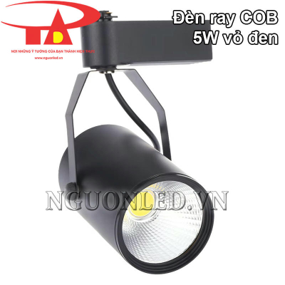 Đèn led rọi ray COB 5W vỏ đen