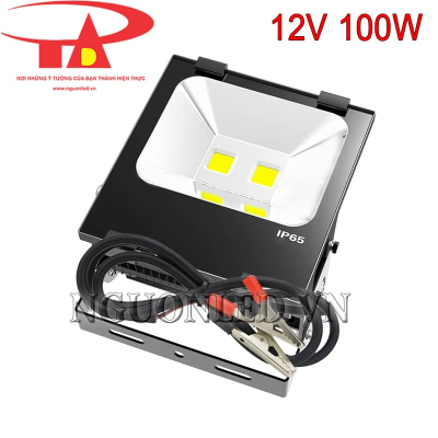 Đèn pha led 100W đầu vào DC12V 