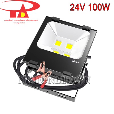 Đèn pha led 100W đầu vào DC24V