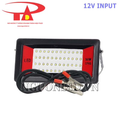 Đèn led pha 12V 50W loại mỏng