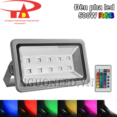 Đèn pha led 500W đổi màu