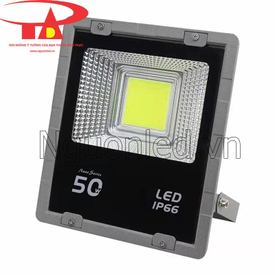 Đèn pha led cob vỏ đen 50w