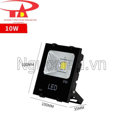 ĐÈN PHA LED VỎ ĐEN 10W