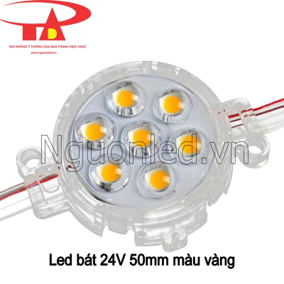 Led bát 24v 50mm màu vàng