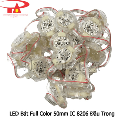 Led bát full color 50mm IC 8206 đầu trong