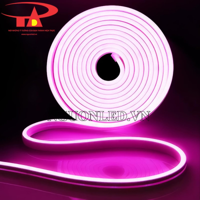 Led dây neon flex 12V màu hồng