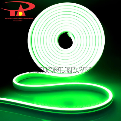 Led dây neon flex 12V màu xanh lá