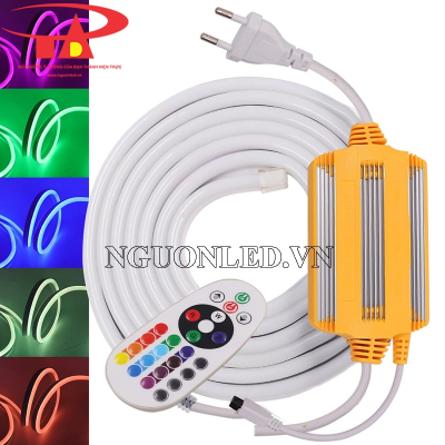 Led dây neon flex 220v cuộn 100m RGB