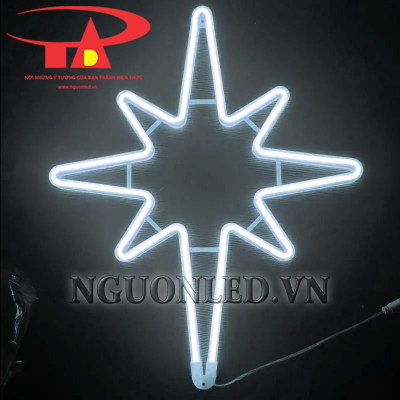 Led neon ngôi sao bắc cực màu trắng