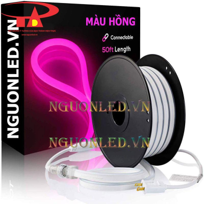 Led neon sign 12V 50m màu hồng