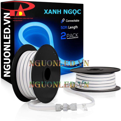 Led neon sign 12V 50m xanh ngọc