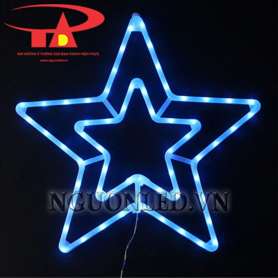 Led sao kép neon màu xanh dương