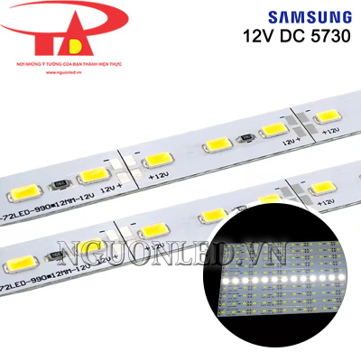 Led thanh 12V 5730 Samsung màu trắng