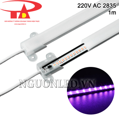 Led thanh 220V 2835 1m màu hồng