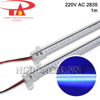 Led thanh 220V 2835 1m màu xanh dương