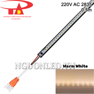 Led thanh 220V 2835 50cm màu vàng