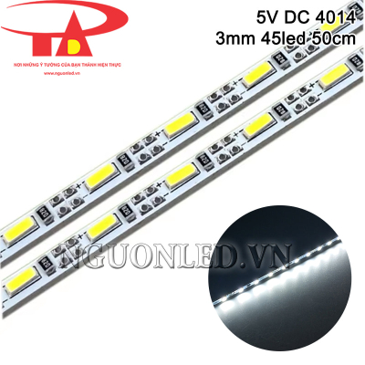 Led thanh 5V 4014 3mm 45 led 50cm