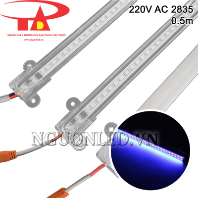 Led thanh 220V 2835 50cm màu xanh dương