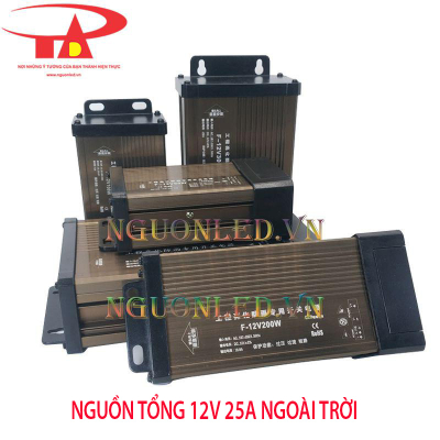 Nguồn 12V 25A ngoài trời