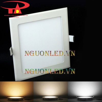 Đèn led âm trần vuông 3 màu 9w