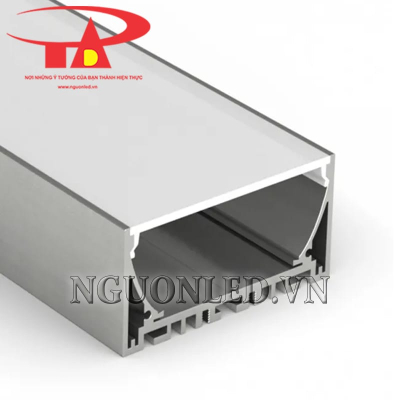 Thanh nhôm profile led U 100x40