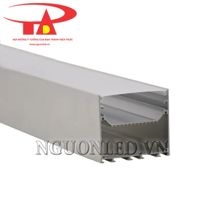 Thanh nhôm profile led U 76x76