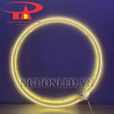 Vòng tròn đèn led neon màu vàng