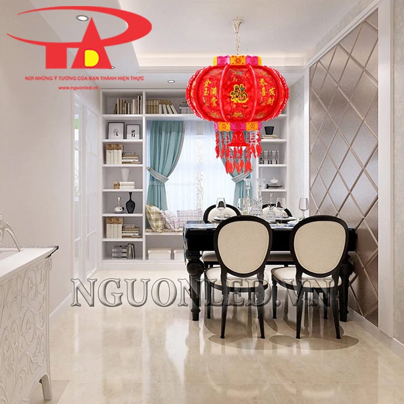 Ảnh led lồng đèn cầu tự xoay dùng trong nhà