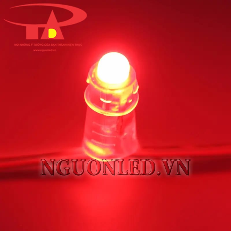 Led đúc 5v màu đỏ ngoài trời